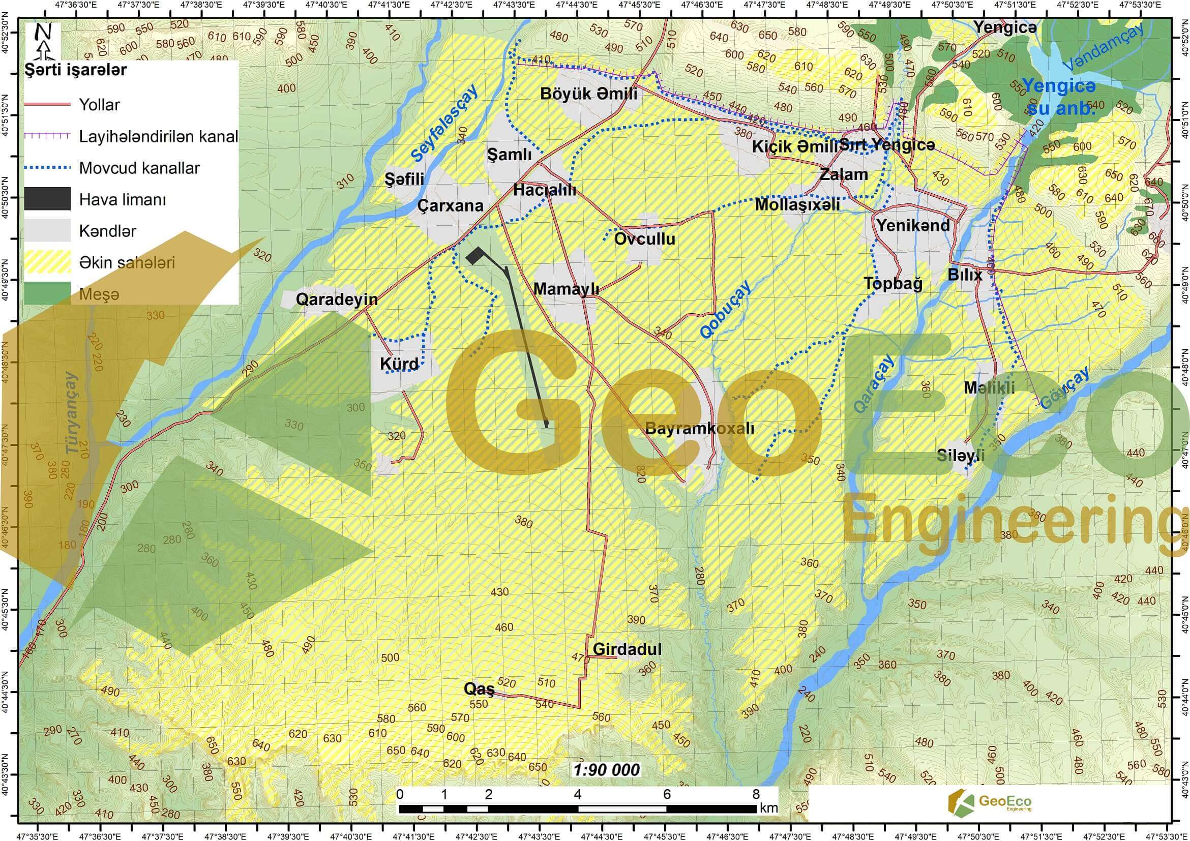 Yengicə su anbarı ilə bağlı hazırlanmış texniki-iqtisadi əsaslandırma